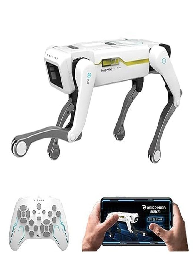 KIDIIG Robot Dog, AI Dog, AI Smart Pet, Will Dance and Kungfu, Voice/App/Remote Control, Support Action Programming, AI Robot Ideal Gift for Adults/Kids, White - Image 1